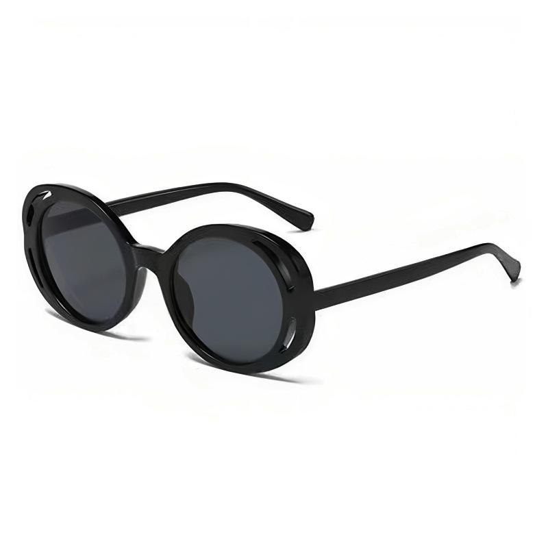 Round Frame Sunglasses Women'S Tide Personality Hollow Glasses Sunglasses