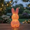Cartoon 3D Printed Easter Rabbit Lamp Cute Lightweight Easter Atmosphere Light Plastic LED Easter Bunny Ornament