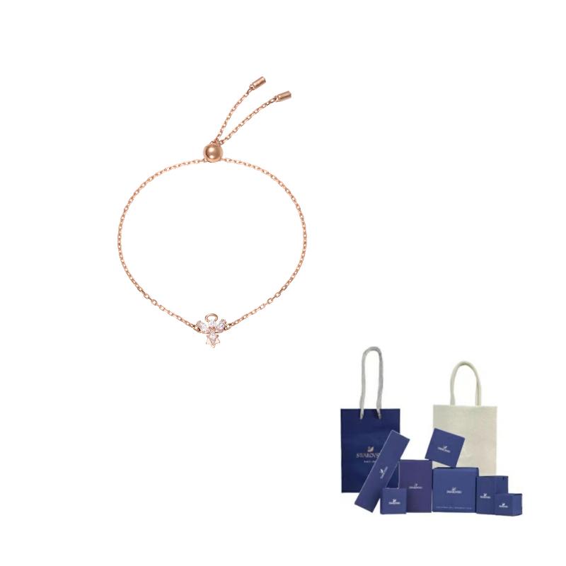 Swarovski Stella Crystal-embellished Bracelet F ( Fits All)-Original Brand Box And Bag розового золота