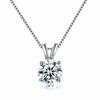 European-American Light Luxury Moissanite Pendant Four-Claw Collarbone Necklace