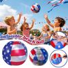 Aufblasbare Strandbälle zum Unabhängigkeitstag, Verdickte PVC-Ballons, Aufblasbare Glitzerbälle, Ideal für Spaß am Strand, im Hof, im Garten