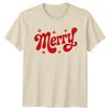 Merry Christmas Holidays Unisexs TShirt Unisexs Tee Retro Graphic Unisex Top