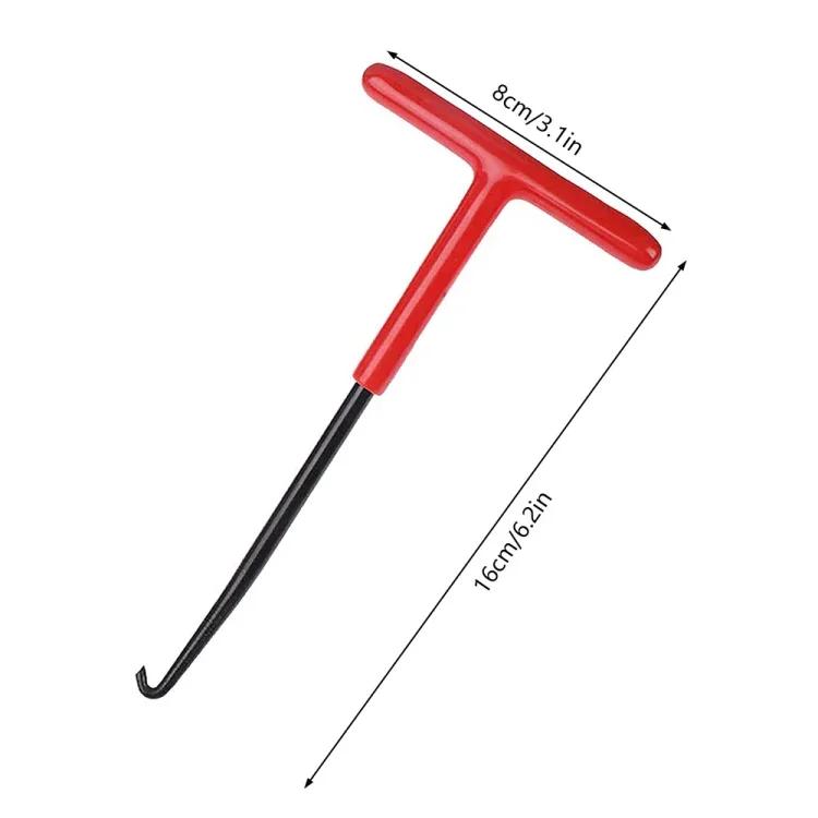 

Съемник пружины выхлопной трубы мотоцикла с карабином, Т-образная ручка, съемник пружины выхлопной трубы, инструмент для ремонта и снятия крюка чёрный