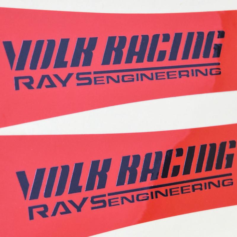 Wholesale JDM Car Wheel Stickers VOLK RACING RAYS TE37SL Fluorescent & Reflective TE37 SL Sport Rim Sticker Decal Accessories