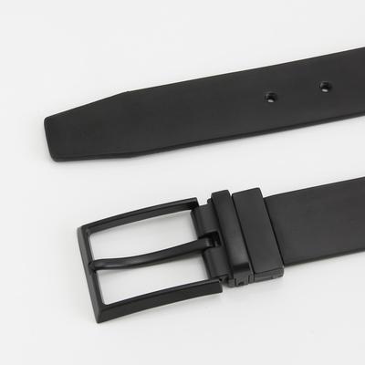 Two Layer Leather Pin Buckle Belt Two Sided Genuine Leather Casual and Fashionable Belt Rotating Buckle for Men