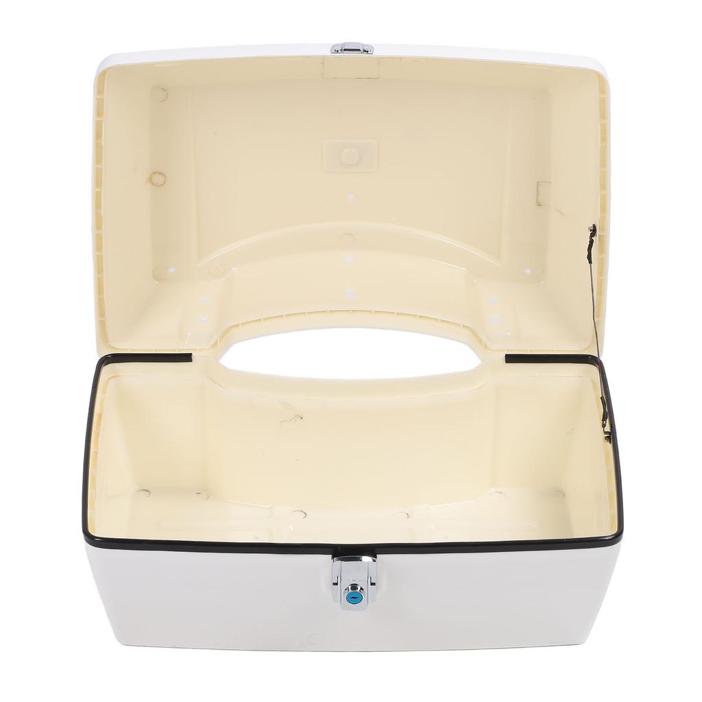 Motorcycle Rear Case 48L Universal Water Resistant with Lock Backrest Cushion Trunk Tail Luggage Box for Helmets