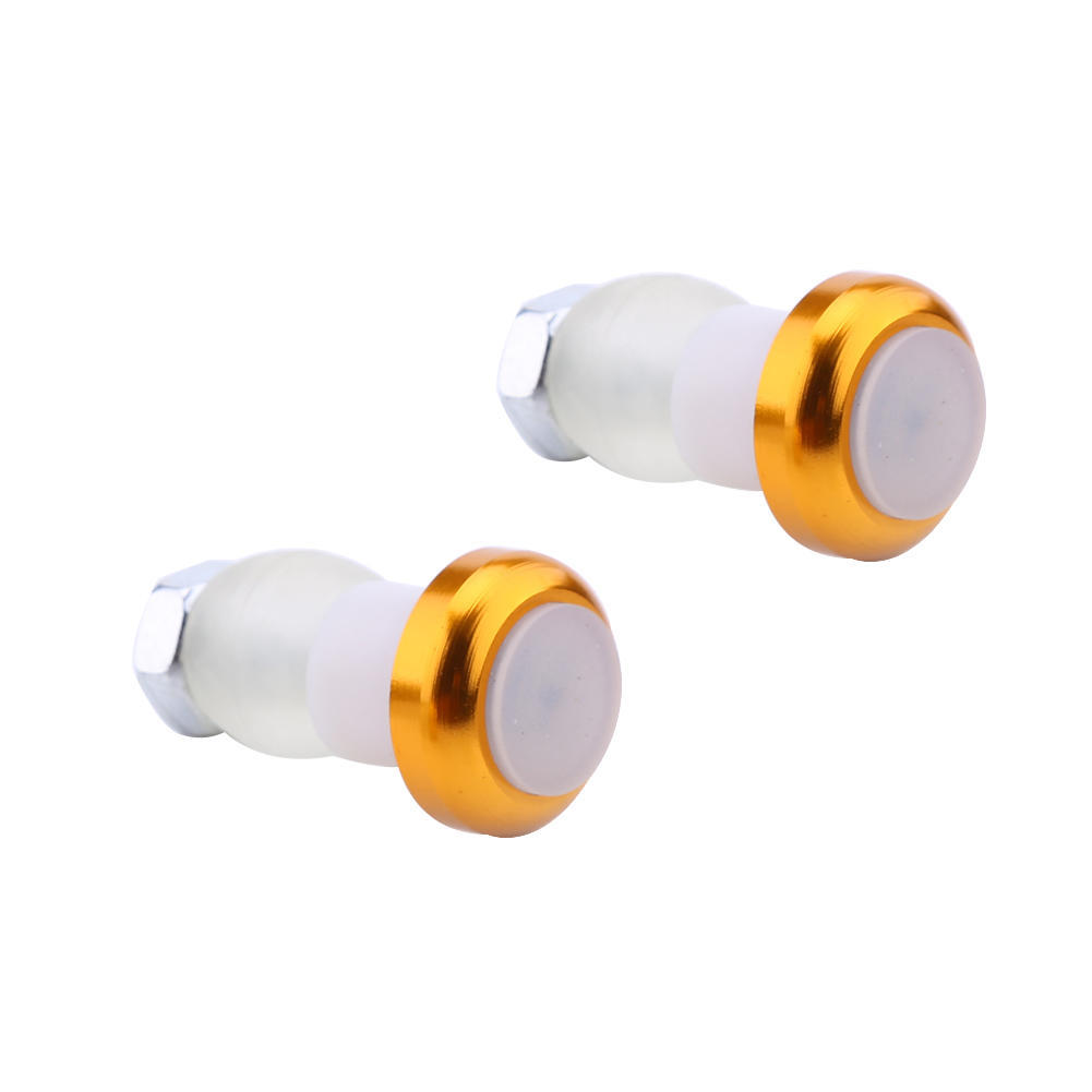 1 Pair Cycling   Handlebar End Red LED Plug Light   Warning Lamp (black)