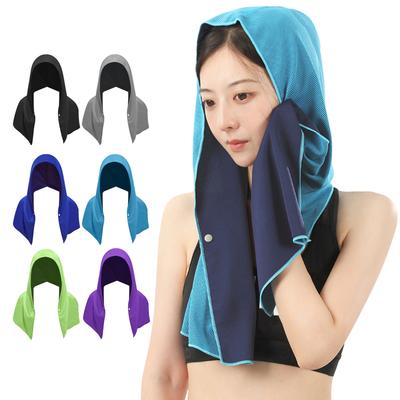 Cooling Towels for Neck and Face Cooling Hoodie Towel Cooling Neck Wrap Breathable Headscarf Quick Drying Cooling Towel