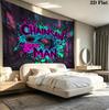 Chainsaw Man Wall Tapestry Aesthetic Wall Hanging Printed Fabric Blanket Decorative Tapestries For Bedroom Living Room Home Decor