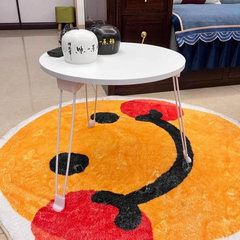 Folding Coffee Table Round Side Tables Minimalist Modern Table Multifunctional Portable Simple Living Room Small Sofa Tables