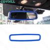 Car Console Rearview Mirror Frame Trim 1* For Ford Mustang 2015- Bright Blue