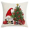 Home Decor Gnomes With Christmas Trees And Gifts Decor Pattern Cushion Cover Suitable For Sofa Bedroom Car Pillow Cover
