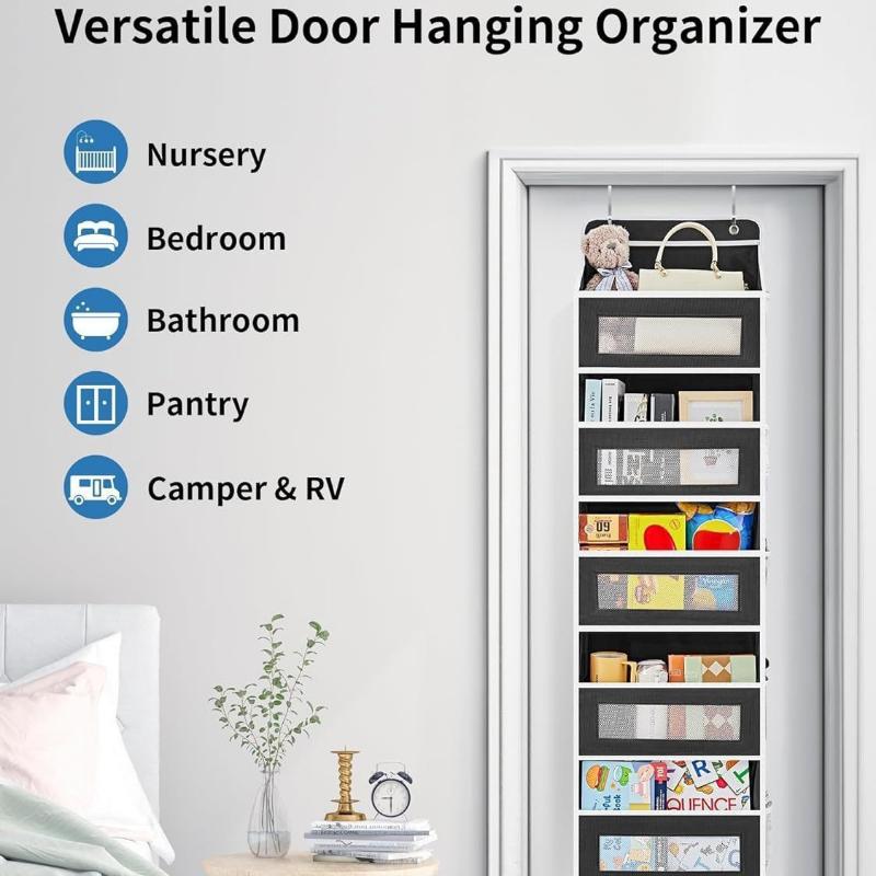 Fünfschichtige Vliesstoff-Türhängetasche, große Kapazität, Aufbewahrungstasche zum Aufhängen für Zuhause, Schlafzimmer.