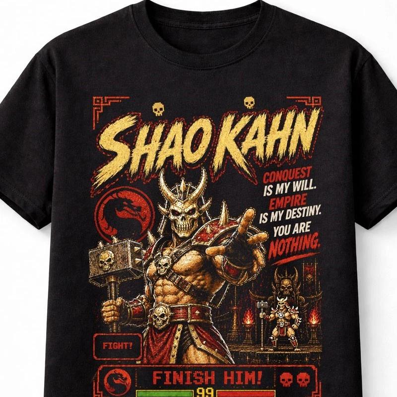 Shao Kahn Mortal Kombat Retro Arcade Fighter Unisex TShirt S