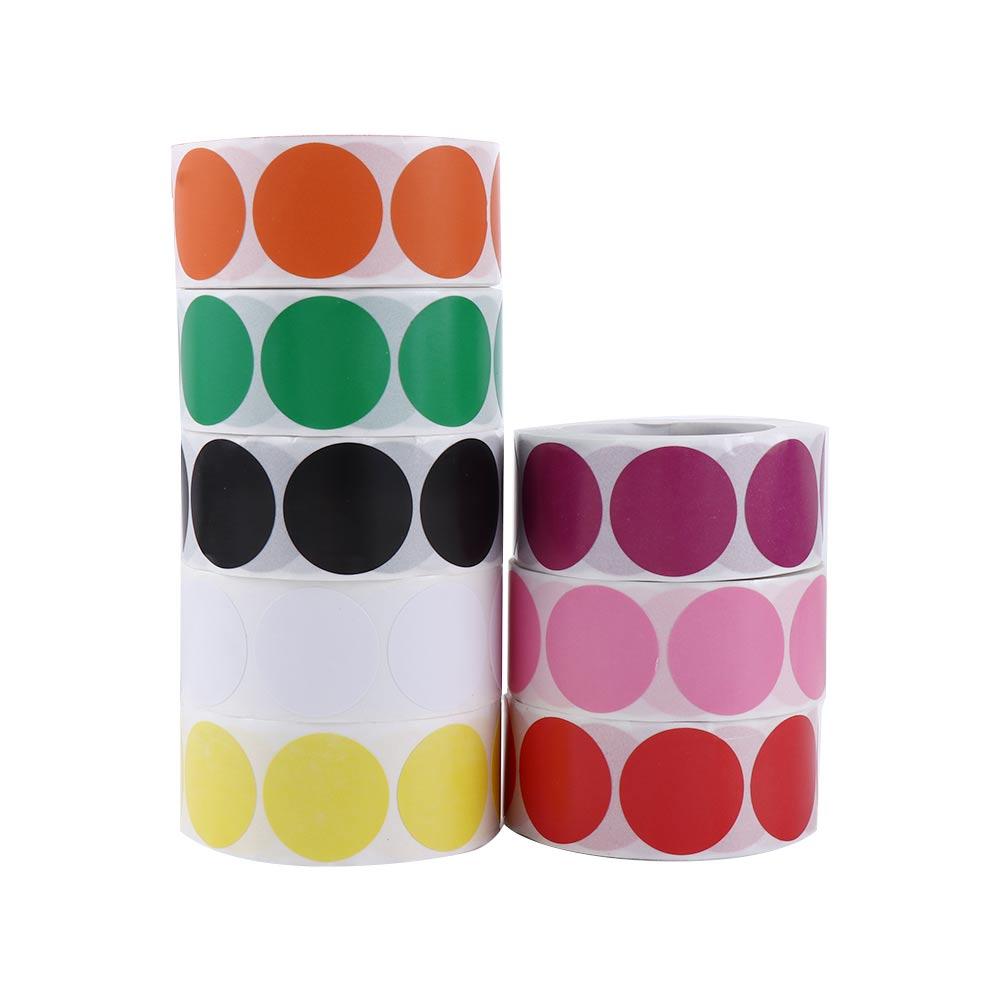 Easy To Paste Children's Odorless Non-toxic 500PCS Multicolor Label Sticker Mark Paper Roll