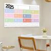 Decorative 2025 Calendar Planner Sheet Plastic Planning Wall Calendar  For School Office