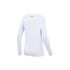 Anta Training Series Solid Color Logo Round Neck Pullover Long Sleeve T-Shirt Women Tops Pure-White 162337402-1