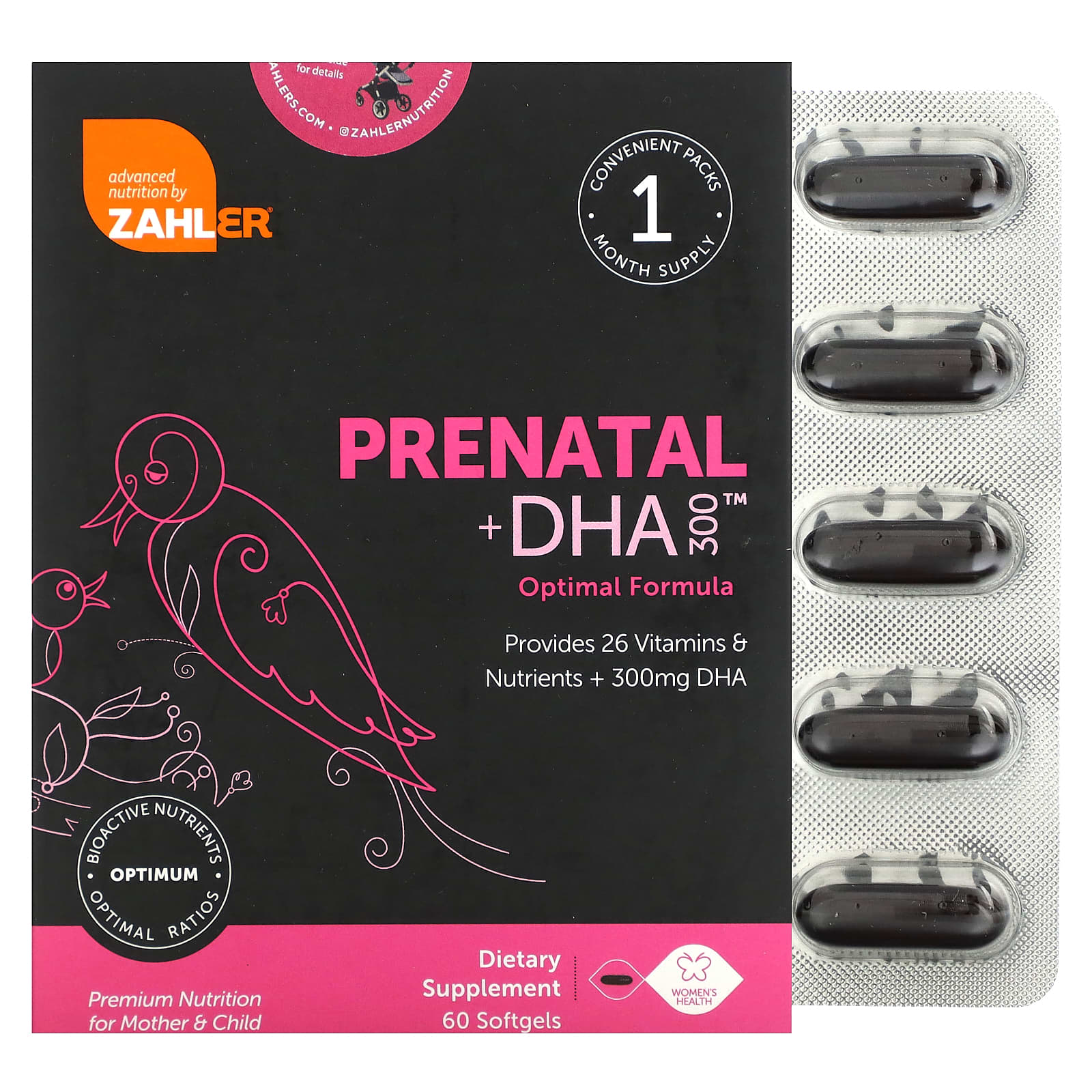 

Prenatal + Dha 300, 60 Softgels