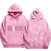 Sweat à capuche signature Stray Kids MAXIDENT Imprimés scriptés Stray Kids et au dos Stray Kids avec les signatures des 8 membres, Pullovers surdimensionnés pour fans de K-Pop