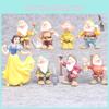 Delightful Set Of 8 Princess Snow White And Seven Dwarfs Action Figures For Kids
