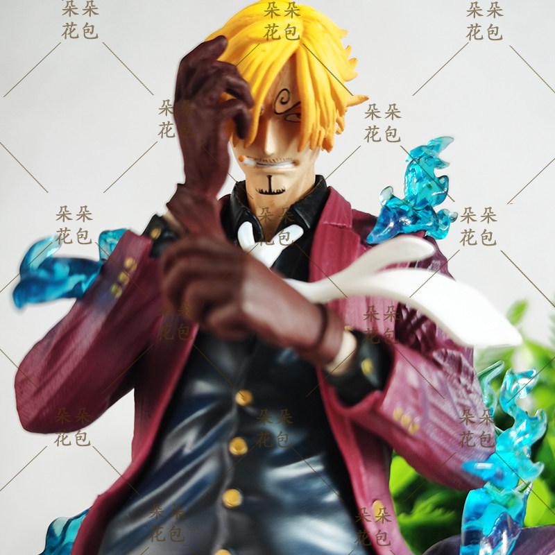 Figurka Anime Sanji z One Piece Statua GK Ręcznie Robiona Kreskówka Akcesoria Dekoracja Biurka Komputerowego Prezent Urodzinowy Model Anime 25 cm