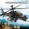 Set Elicotteri AH-64 Gunship Mi-28 Havoc Eurocopter Tiger Blocchi da Costruzione Guerra Esercito Aereo da Combattimento Hind Trasporto Città Militare