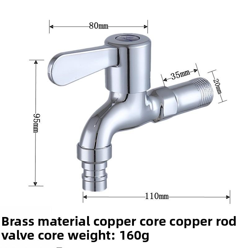 Baterie do pralki Mosiężny zawór do baterii podtynkowych Rdzeń zaworu Bateria do pralki 1/2" 4-punktowy Wlot wody do majsterkowania Mosiądz