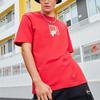 Li-Ning Sport Fashion Series Solid Color Casual Zongzi Pattern Short Sleeve T-Shirt Unisex T-Shirt Agate-Red AHSSB83-1
