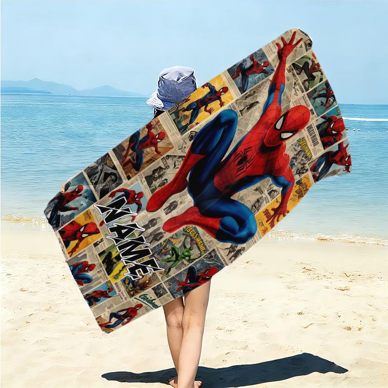 Personalized Wolverine Superhero Artwork Beach Towel Microfiber Beach Towel Thin Absorbent for Beach Swimming Yoga Bath Sports. 0910413
