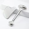 Ice Face Roller & Stainless Steel Gua Sha Tool Set, Facial Massager Ice Roller Skin Care Tool Beauty Set Beauty Skin Care Tools
