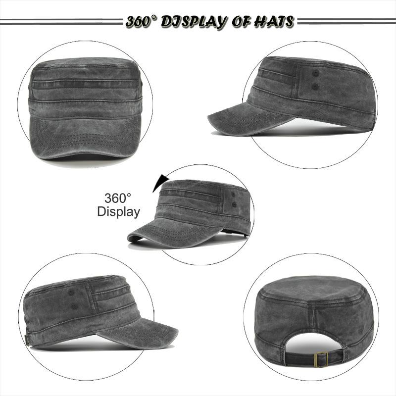 Verstellbare Vintage-Kappe für Damen und Herren für Outdoor-Wanderungen und Bergsteigen