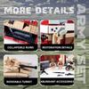 Non-Toxic 479Pcs Military Ww2 Tank Fortress Building Blocks Set Mortar Motorcycle Model Bricks Desktop Display Toys For Kids Holiday Gifts