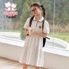 Fulomi Girls' Summer School Style Polo Dress