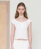 Tudument Eyelet Off-Shoulder T-Shirt_Ivory