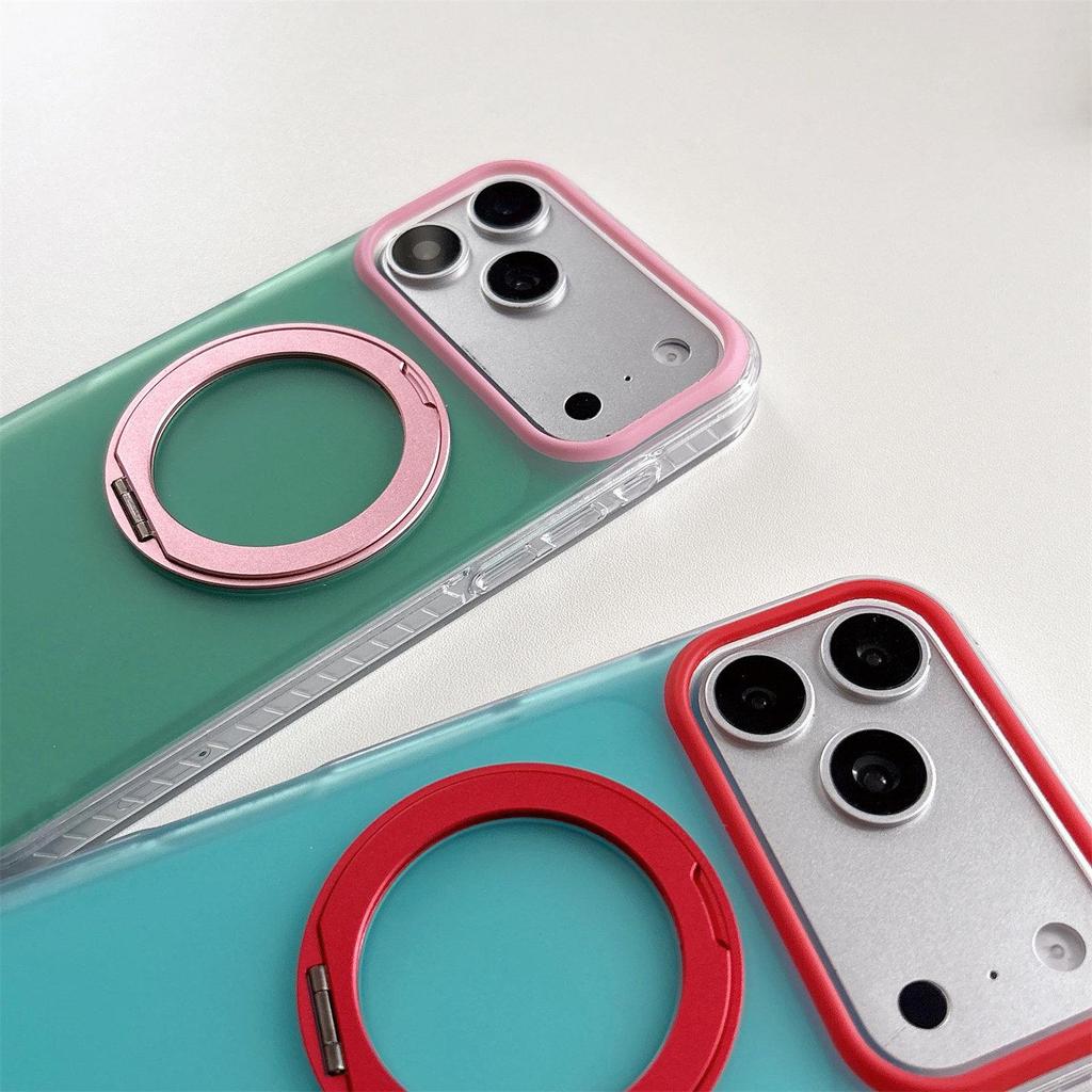 Magnetic Rotating Stand Case for iPhone 17 Pro Max - Compatible with iPhone 16 Pro Camera Button