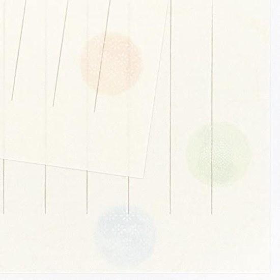 Letter set 18 sheets writing paper 2 designs assorted B5 vertical washi honsho 6 envelopes included long type No. 4 envelope Yoshino Nijimari no Fumi
