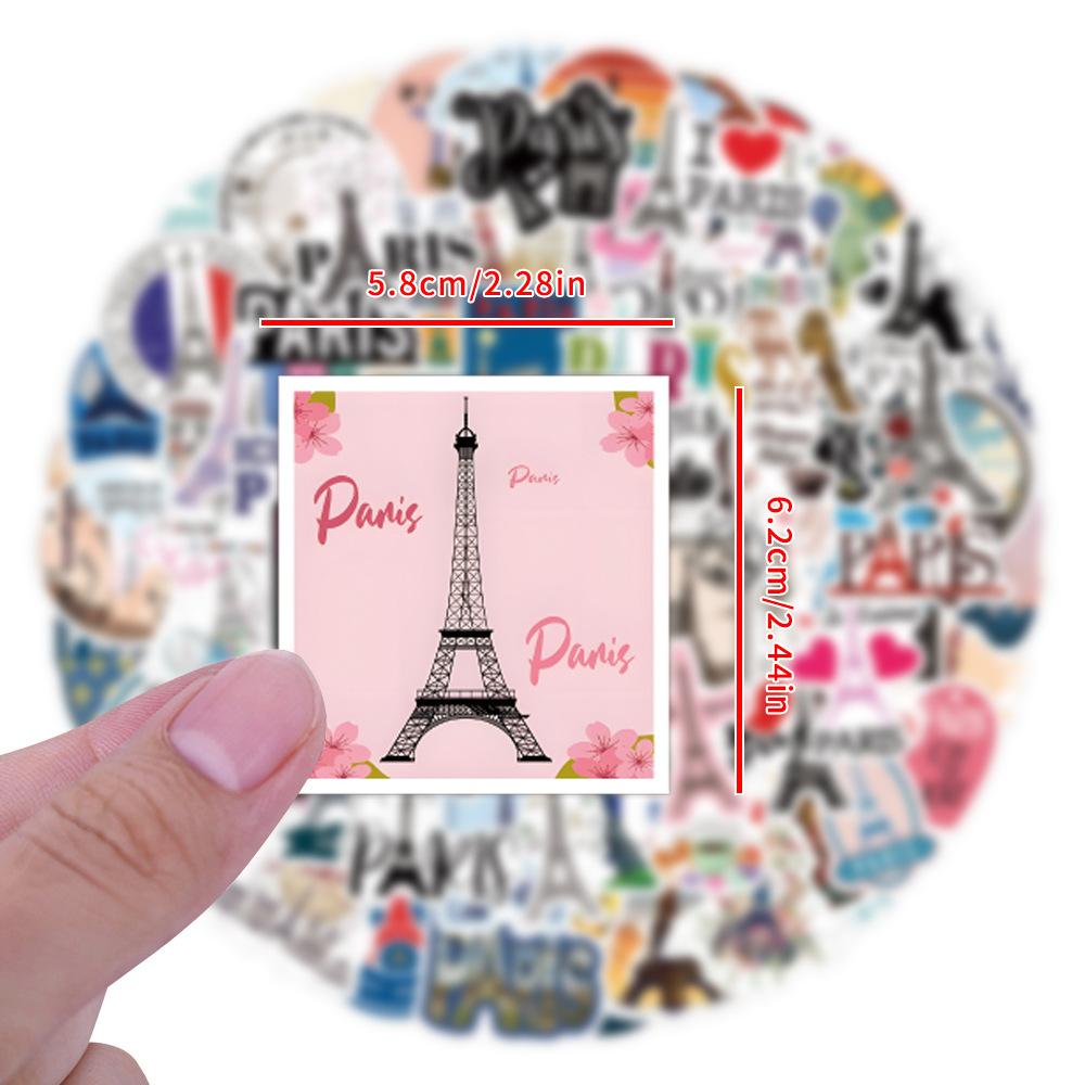 110 New Styles Love In Paris Graffiti Stickers Waterproof Suitcase Mobile Phone Skateboard Stickers