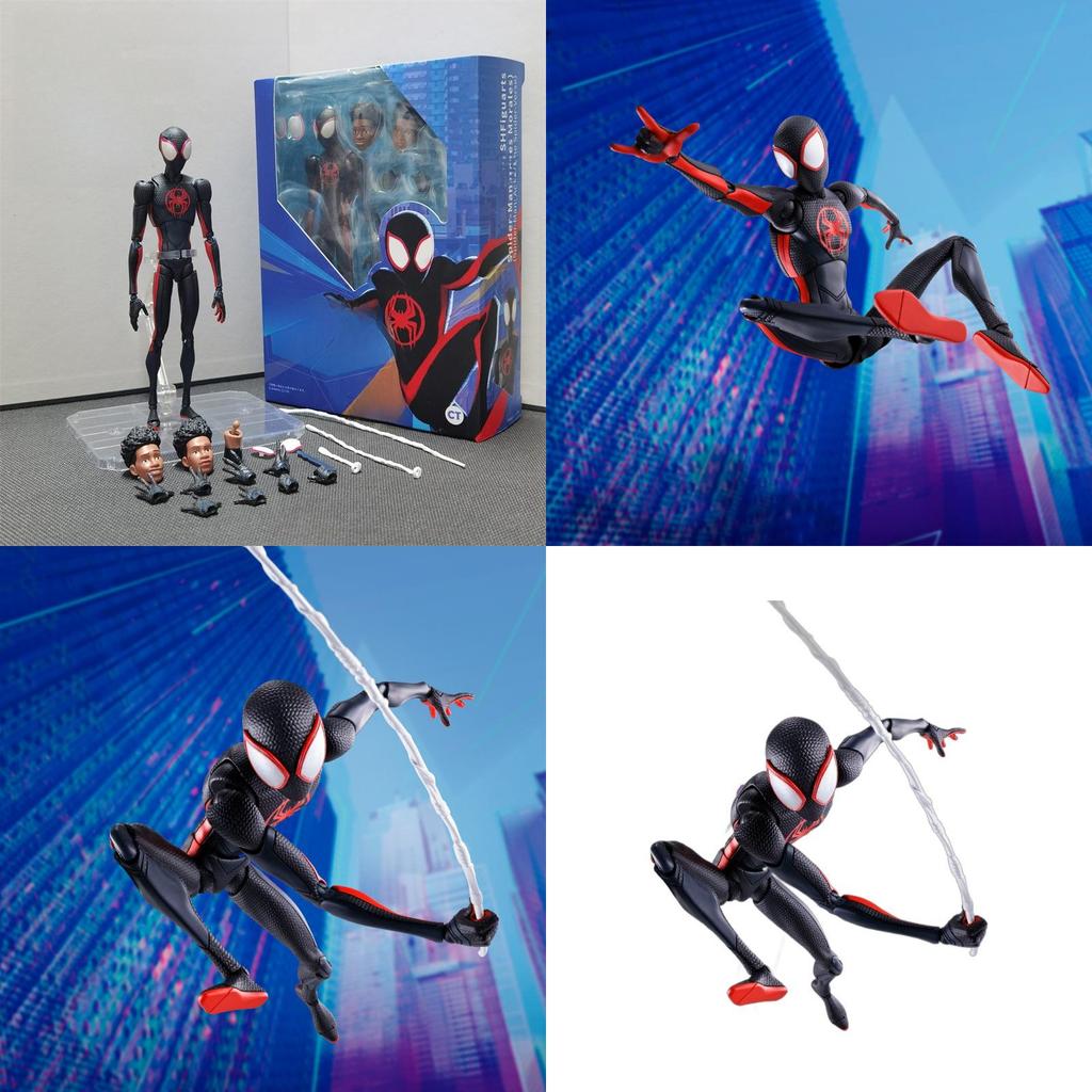Miles Morales Spiderman Action Figure Pvc Collectible Toy For Fans And Display