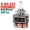Self Reset/Self-locking Rocker Switch 2/3/4/6/8/9/12Pin Copper Pin Toggle Switch High Current 32A 250VAC Power Button Switch