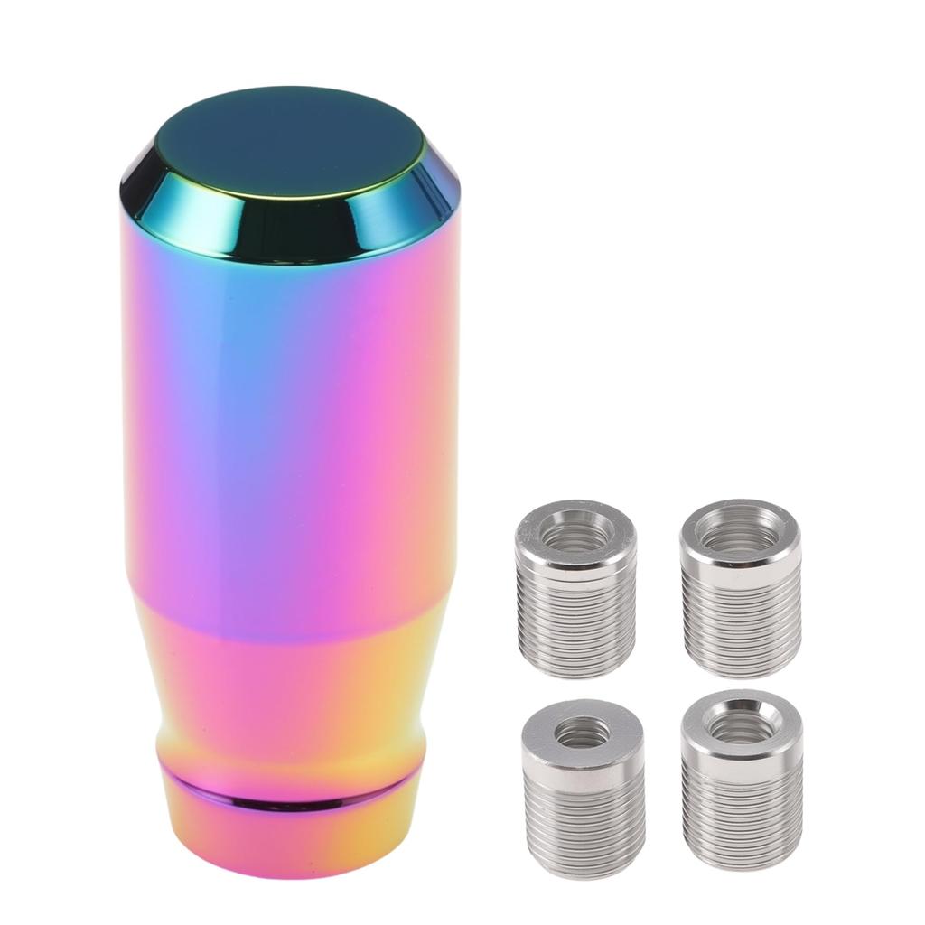 Hihaha Car Shift Knob Universal Vehicle Compatible Chrome Finish Gear Shifter Knob 1 Set 76.2mm Manual/Automatic M8x1.25 & M10x1.25 & M10x1.5 &