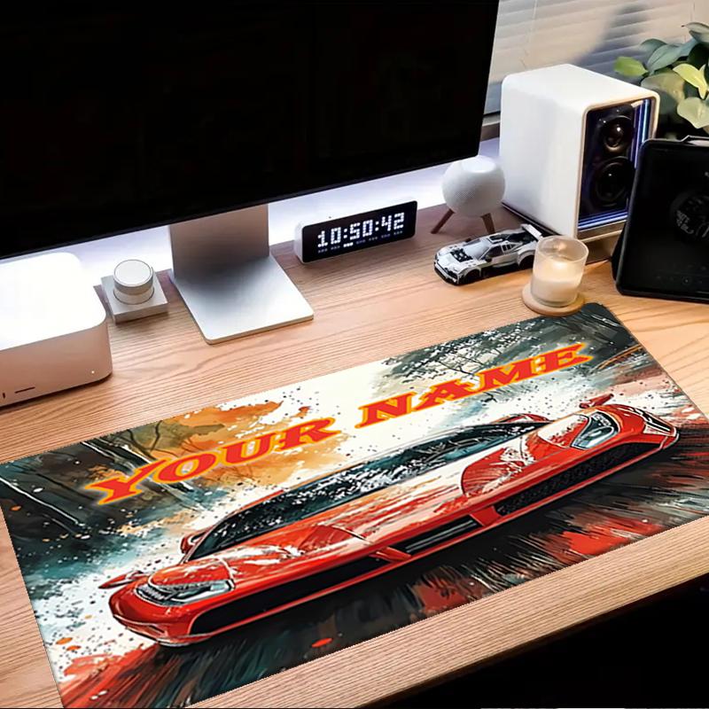1PC Custom Name Spirit: Speed" Mouse pad, keyboard and mouse desk pad, for computer notebook Birthday Gift For Any Room Or Office