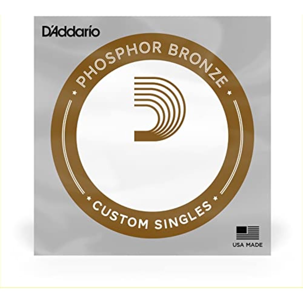D Addario Acoustic Guitar Strings (Individual Strings) Phosphor Bronze .056 PB056 10-String Set [...
