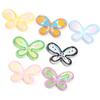5pcs 46x32mm Butterfly Acrylic Beads Colorful Oil Dripping Loose Beads For Jewelry Making DIY Necklace Earrings Phone Key Chain