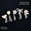 Zinc Zinc Alloy Magnetic Fixed Button Multi-Function Shorten Trouser Clip  Clothing Accessories