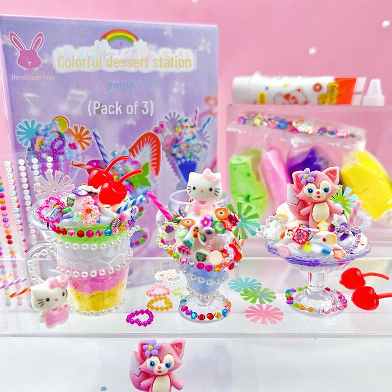 DIY Children's Ice Cream Dessert Cup Toy Set