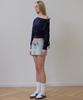 Rosefranz Wide Off-Shoulder Sweatshirt [Navy]