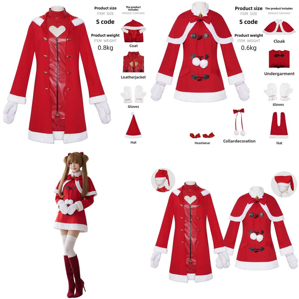 Neon Genesis Evangelion Asuka Langley Soryu And Ayanami Rei Christmas Cosplay Suit With Breathable Fabric For Halloween And Party Use