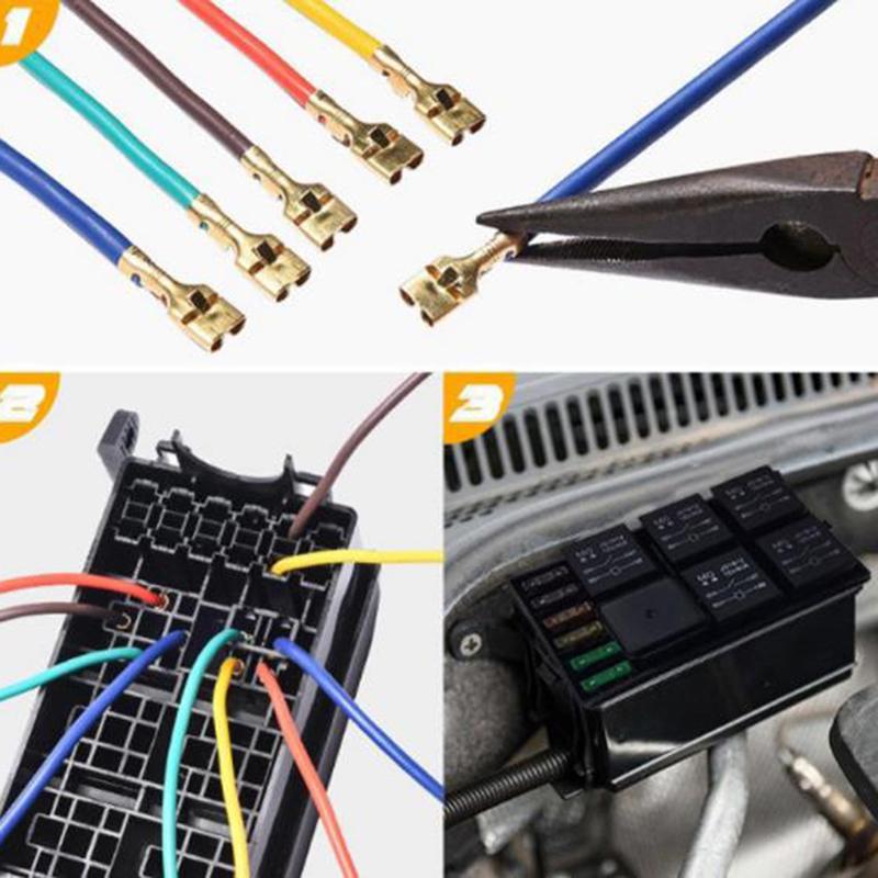 12V Relaiskastenblock 8-fach Atc/Ato Sicherungsblock Universell Wasserdicht Sicherungs- und Relaiskasten-Kit Für Auto Lkw