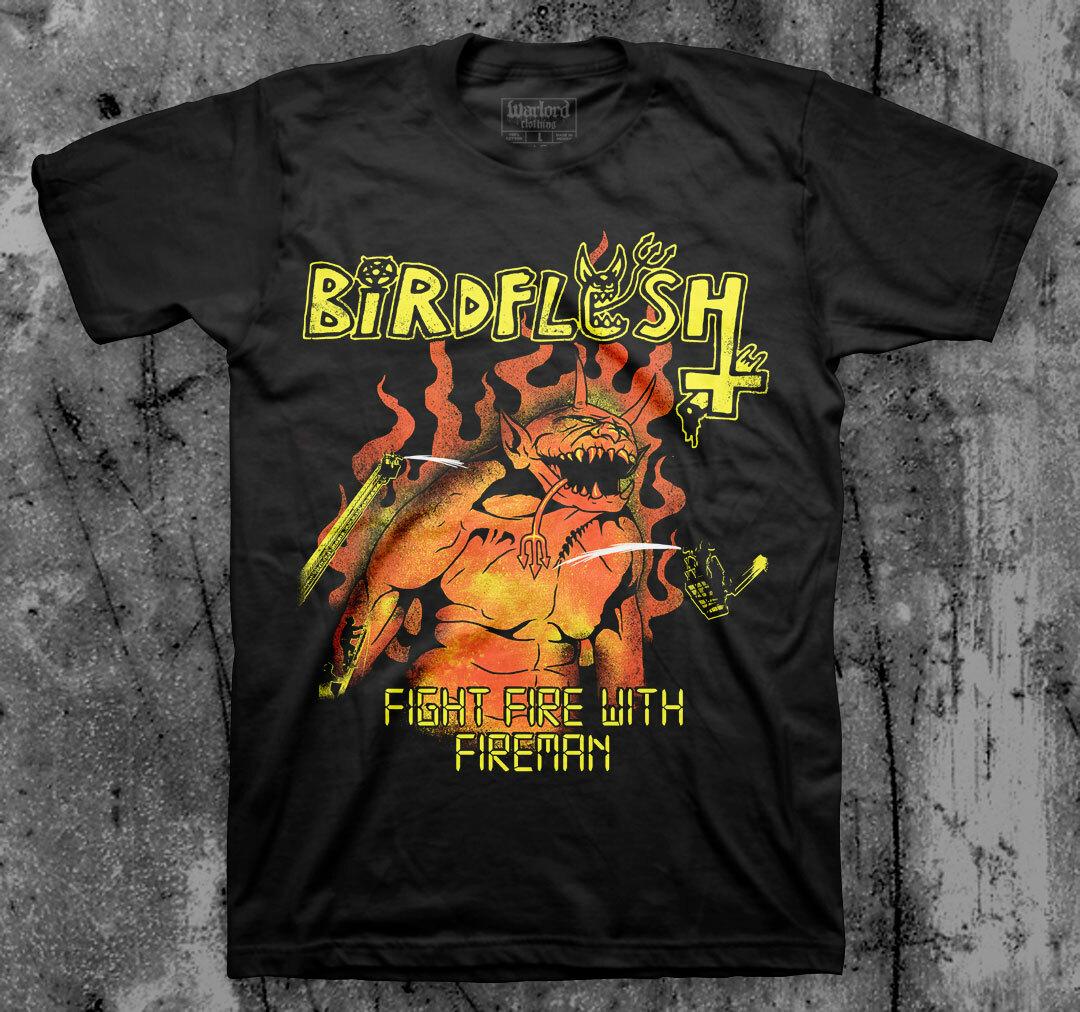 Birdflesh Fight Fire T Shirt XXL