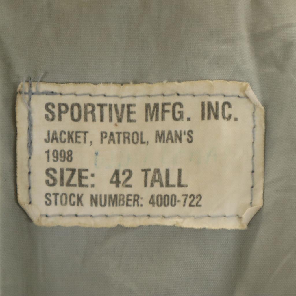 Canadian Army 90s Old Police Jacket 42 Navy Men's Used